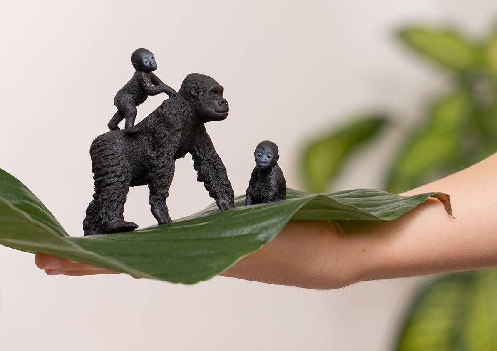 Schleich Flachland Gorilla Familie Tiefpreis
