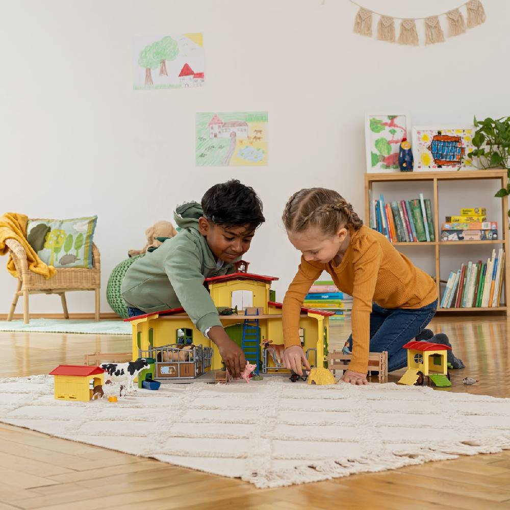 Schleich Großer Stall mit Tieren und Zubehör Schlussverkauf