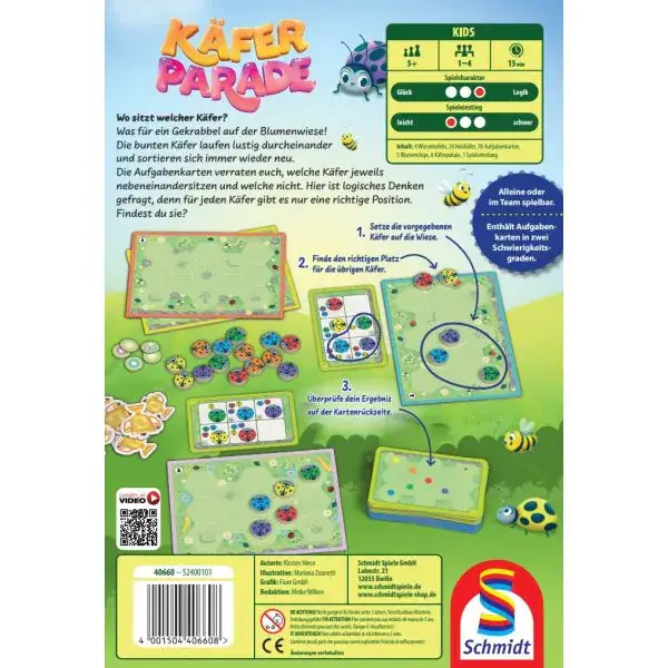Schmidt Spiele Käferparade, Kinderspiel Nur für heute