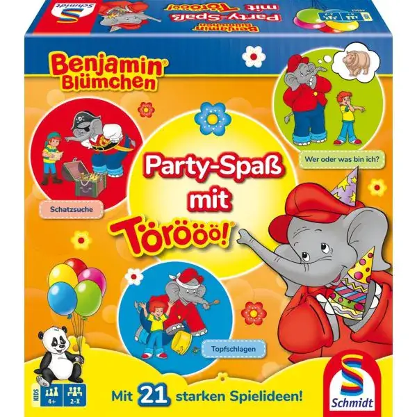 Schmidt Spiele Benjamin Blümchen: Party-Spaß mit Törööö!, Kinder-Partyspiele Schmidt Spiele Benjamin Blümchen: Party-Spaß mit Törööö!, Kinder-Partyspiele