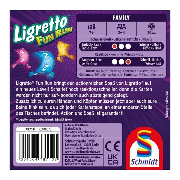 Schmidt Spiele Ligretto® Fun Run, Kartenspiel Nur noch ein Tag übrig