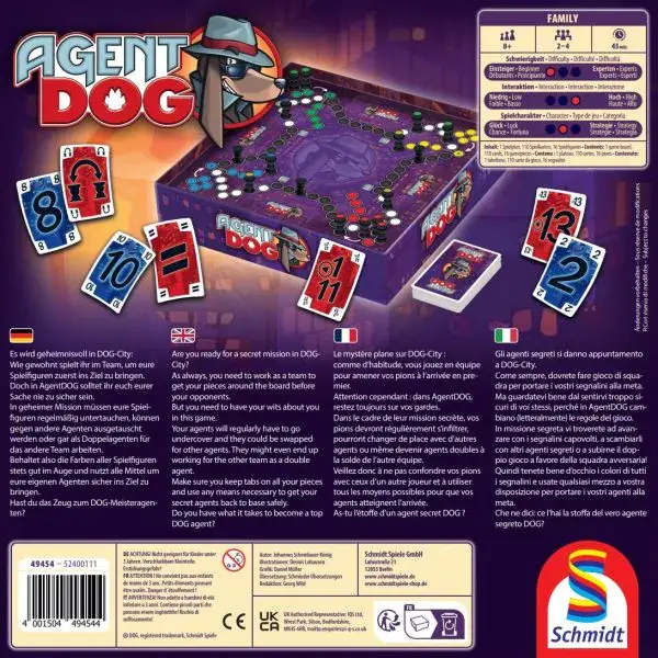 Schmidt Spiele Agent DOG®, Familienspiel 50% Rabatt mit kostenlosem Versand