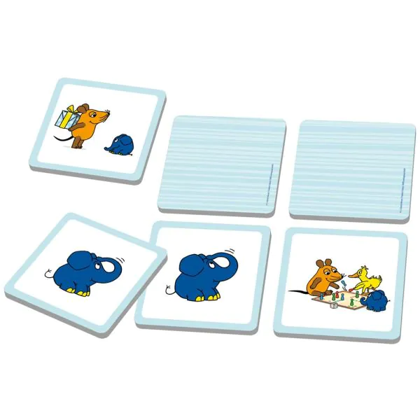 Schmidt Spiele Die Maus: Elefanten-Memo, 50. Geburtstag, Kinderspiel Kostenloser Versand international