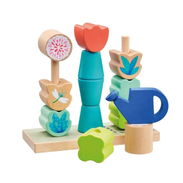 Schmidt Spiele TULIP'S GARDEN by SELECTA® Kleinkindwelt: Steckspiel Blumen, 14 Teile Versandkostenfrei