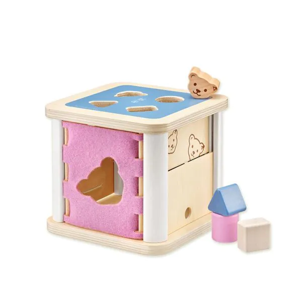 Schmidt Spiele Steiff: Sortierbox mit 4 Holzklötzchen, 16 cm Saisonschlussverkauf