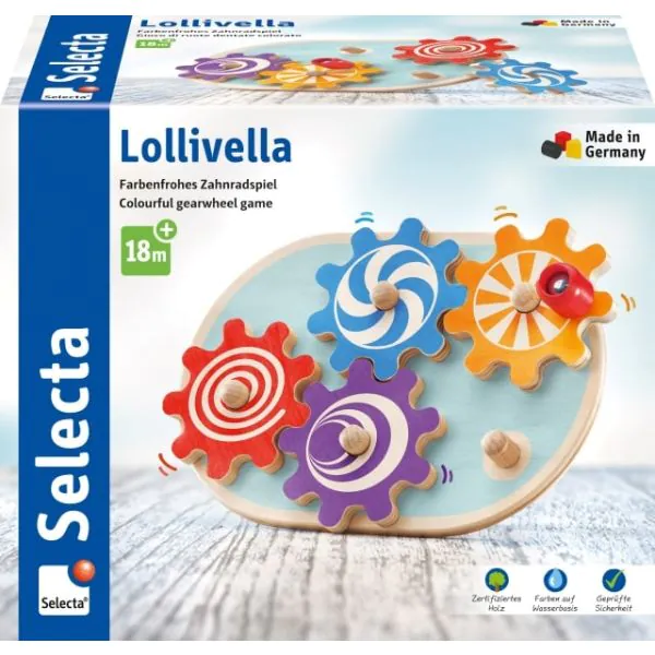 Schmidt Spiele Lollivella, Zahnradspiel, 17,5 cm Weihnachtsangebot