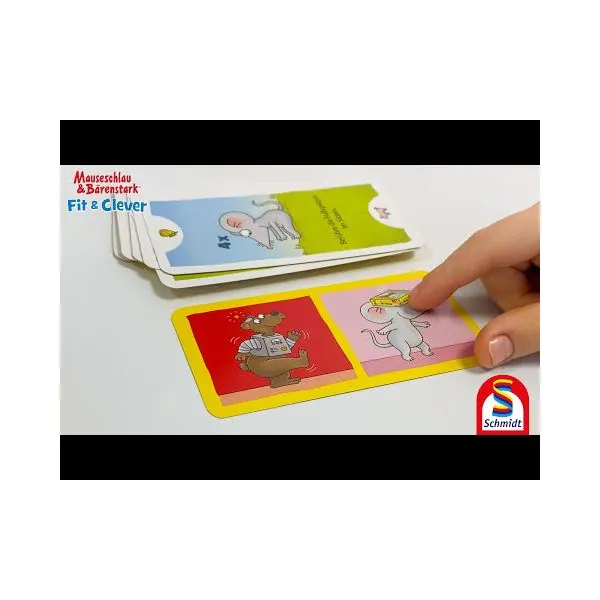 Schmidt Spiele Mauseschlau & Bärenstark: Fit und Clever, Kinderkartenspiel Kauf eins, bekomm eins gratis