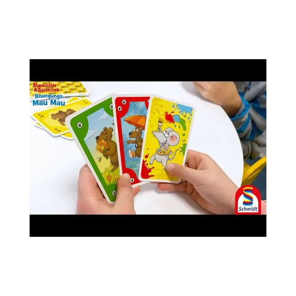 Schmidt Spiele Mauseschlau & Bärenstark: Bewegungs-Mau Mau, Kinderkartenspiel Tägliche Deals