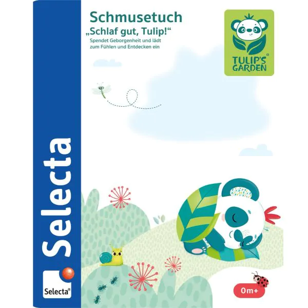 Schmidt Spiele TULIP'S GARDEN by SELECTA Soft Toy: Schmusestuch, Schlaf gut, Tulip, 20 cm Lagerräumung