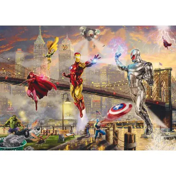 Schmidt Spiele Thomas Kinkade Studios: MARVEL - Iron Man, 1.000 Teile Puzzle Zeitlich begrenztes Angebot