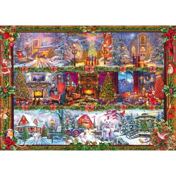 Schmidt Spiele Fröhliche Weihnachtszeit, 1.000 Teile Puzzle VIP-Rabatte
