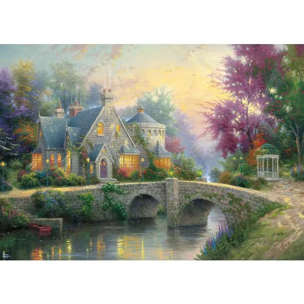 Schmidt Spiele Thomas Kinkade: Abendstimmung, 3.000 Teile Puzzle Fabrikladen