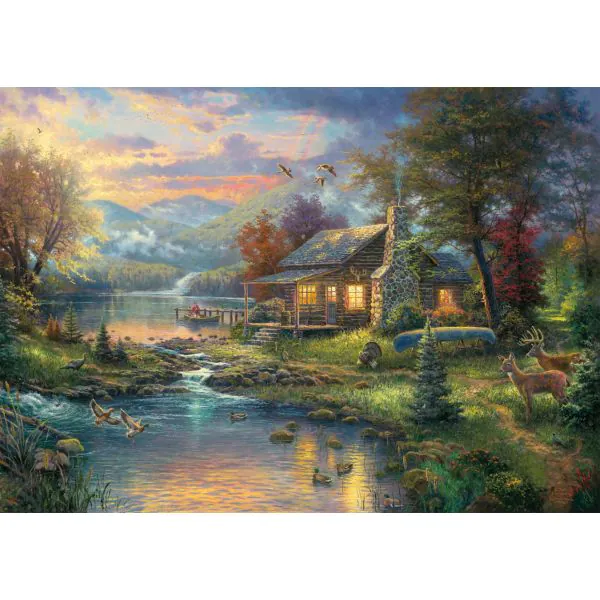 Schmidt Spiele Thomas Kinkade: Painter of Light - Im Naturparadies, 1.000 Teile Puzzle Online