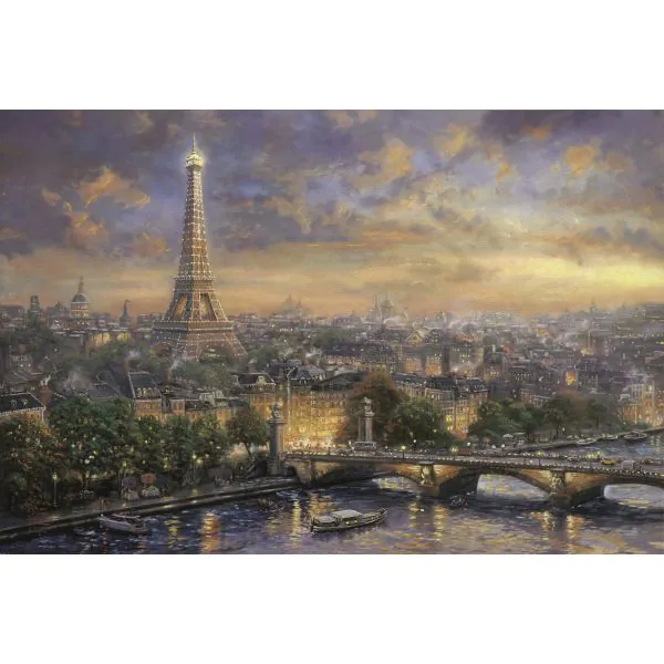 Schmidt Spiele Thomas Kinkade: Painter of Light - Paris, Stadt der Liebe, 1.000 Teile Puzzle Auslauf