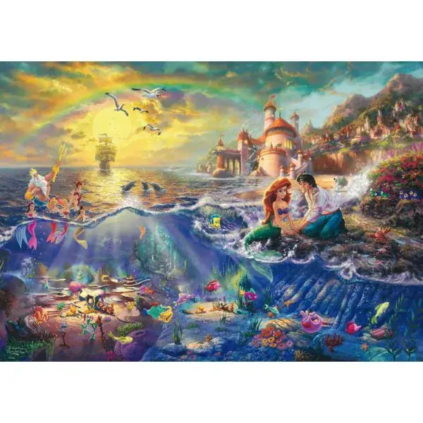 Schmidt Spiele Thomas Kinkade: Painter of Light - Disney Kleine Meerjungfrau Arielle, 1.000 Teile Puzzle im Angebot