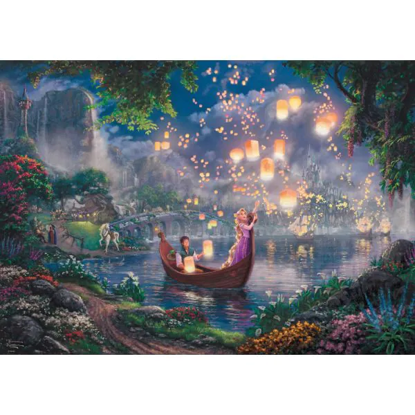 Schmidt Spiele Thomas Kinkade: Painter of Light - Disney Rapunzel, 1.000 Teile Puzzle Schlussverkauf