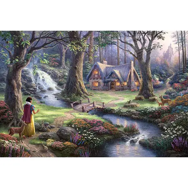 Schmidt Spiele Thomas Kinkade: Painter of Light - Disney Schneewittchen, 1.000 Teile Puzzle Fabrikverkauf