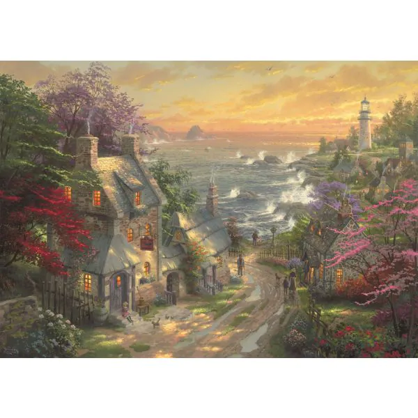 Schmidt Spiele Thomas Kinkade: Dörfchen am Leuchtturm, 3.000 Teile Puzzle Fabrik Onlineshop