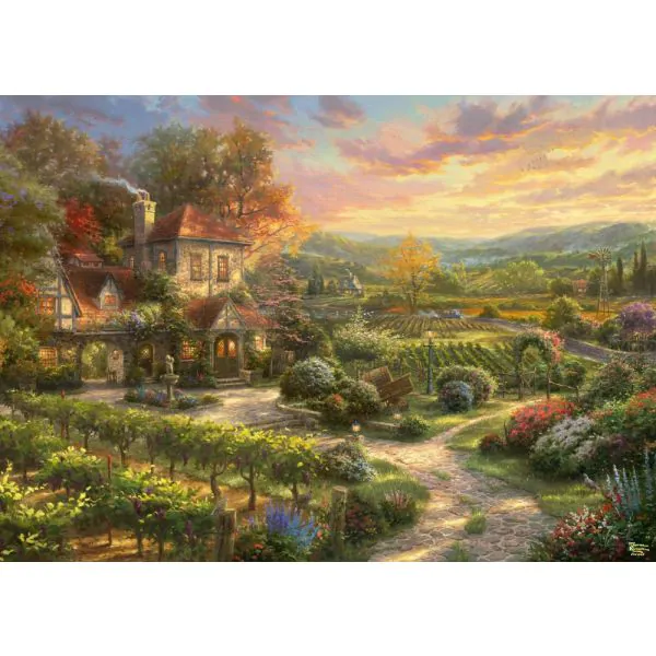 Schmidt Spiele Thomas Kinkade Studios: In den Weinbergen, 2.000 Teile Puzzle Sonderangebot