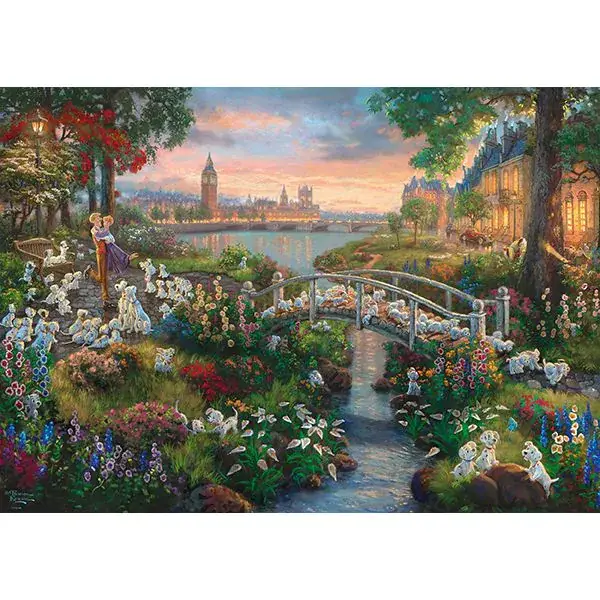 Schmidt Spiele Thomas Kinkade Studios: Painter of Light - Disney 101 Dalmatiner, 1.000 Teile Puzzle Versandkostenfrei