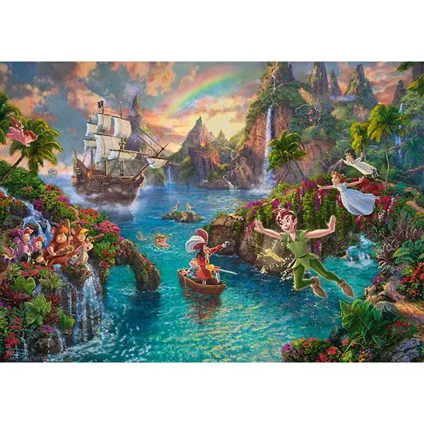 Schmidt Spiele Thomas Kinkade: Painter of Light - Disney, Peter Pan, 1.000 Teile Puzzle Flash Sale