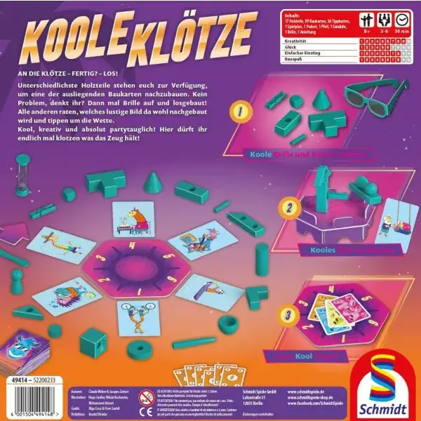Schmidt Spiele Koole Klötze , Familienspiel Saisonschlussverkauf