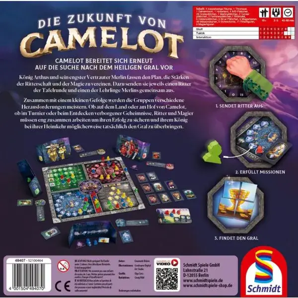 Schmidt Spiele Die Zukunft von Camelot, Familienspiel Valentinstagsangebot