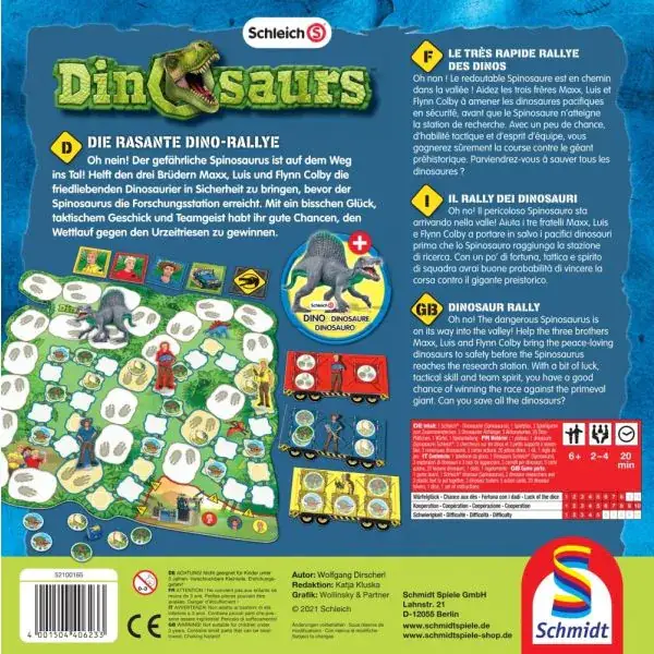 Schmidt Spiele Schleich ®: Dinosaurs – Die rasante Dino-Rallye, Kinderspiel Top Angebot