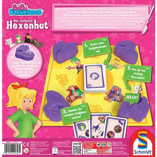 Schmidt Spiele Bibi Blocksberg: Der verhexte Hexenhut, Kinderspiel Neueste Stile