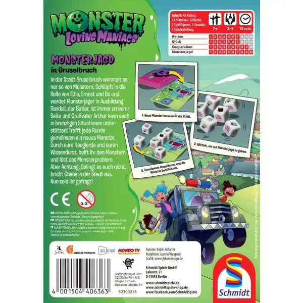 Schmidt Spiele Monster Loving Maniacs: Monsterjagd in Gruselbruch, Kinderspiel Bis zu 65% Rabatt