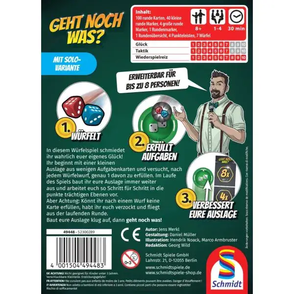 Schmidt Spiele Geht noch was?, Würfelspiel Sonderangebot der Fabrik