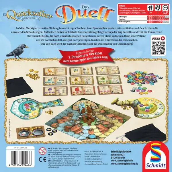 Schmidt Spiele Die Quacksalber von Quedlinburg – Das Duell, Familienspiel Vierteljährliche Förderung