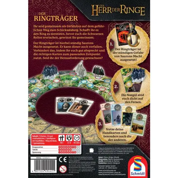 Schmidt Spiele Der Herr der Ringe: Der Ringträger, Familienspiel Nur noch ein Tag übrig