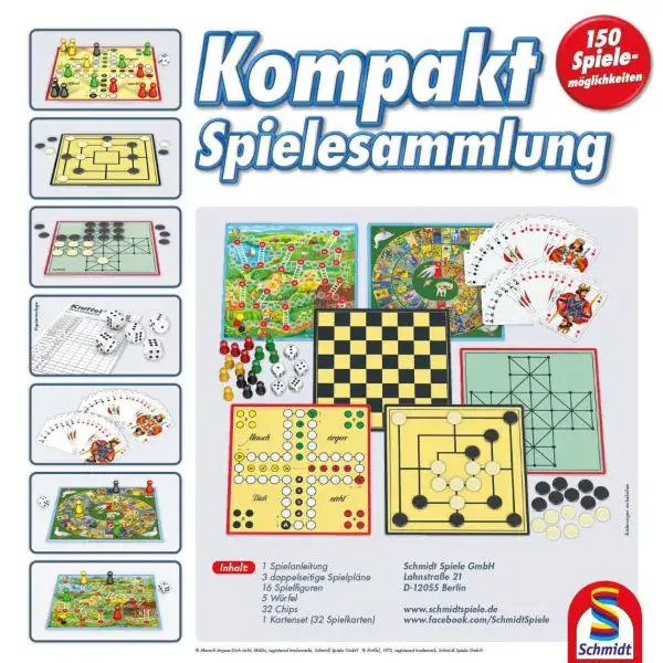 Schmidt Spiele 150er Kompakt-Spielesammlung, 150 Spielemöglichkeiten Clearance-Verkauf