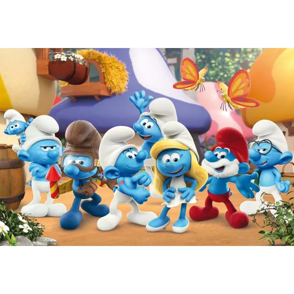 Schmidt Spiele Die Schlümpfe: Schlumpfige Freunde, 150 Teile Kinderpuzzle mit Add-on 50% Rabatt für begrenzte Zeit