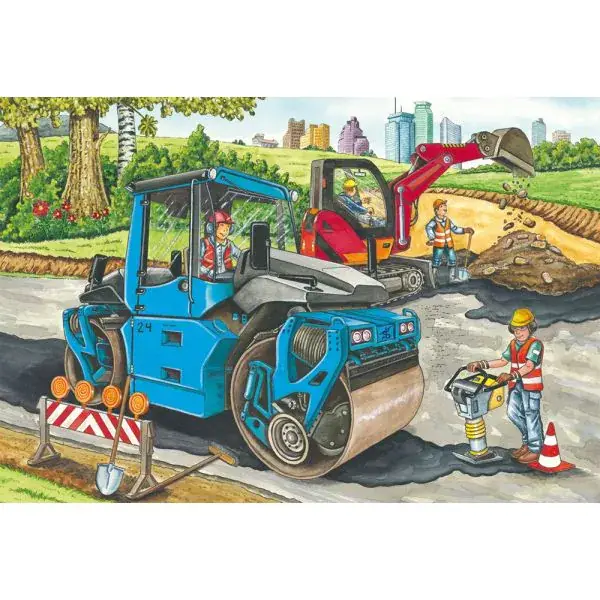 Schmidt Spiele Meine liebsten Baustellenfahrzeuge, 3 x 48 Teile Kinderpuzzle Online