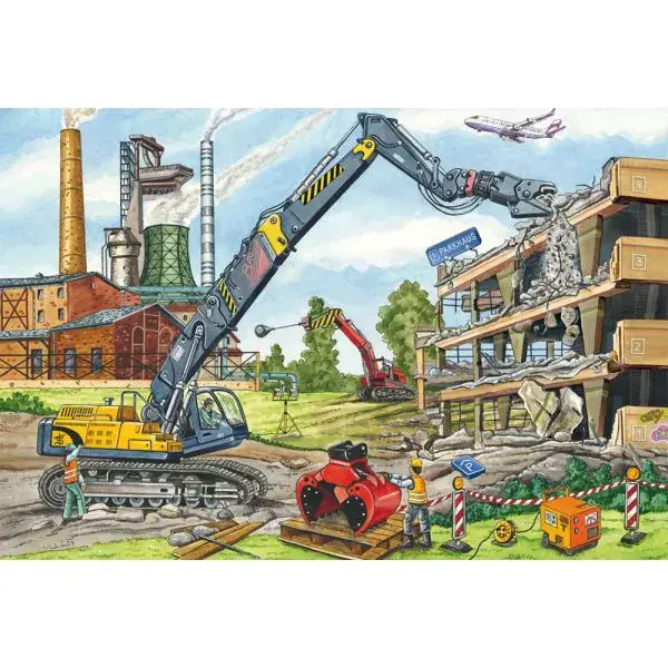 Schmidt Spiele Meine liebsten Baustellenfahrzeuge, 3 x 48 Teile Kinderpuzzle Online