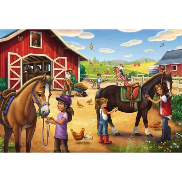 Schmidt Spiele Meine Lieblingspferde, 3 x 48 Teile Kinderpuzzle Outlet