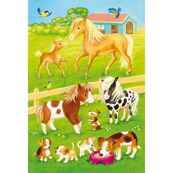 Schmidt Spiele Niedliche Haustiere, 3 x 24 Teile Kinderpuzzle Verkauf