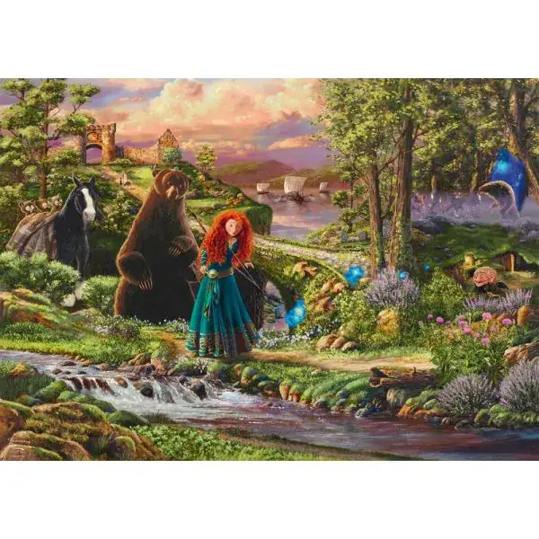 Schmidt Spiele Thomas Kinkade Studios: Disney Dreams Collection - Brave - Merida – Legende der Highlands (Brave - Merida - Legende der Highlands), 1.000 Teile Puzzle im Angebot