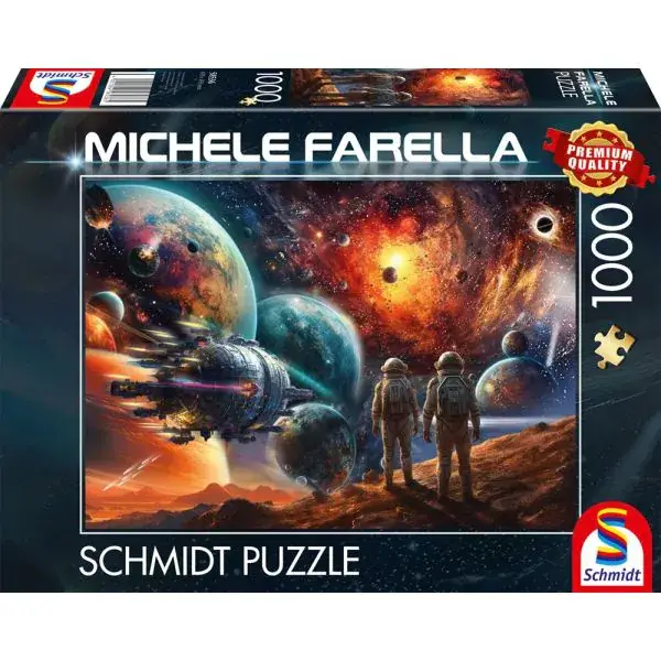 Schmidt Spiele Michele Farella: Kosmische Farbenpracht: Reise ins Weltall, 1.000 Teile Puzzle