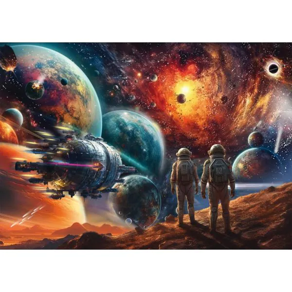 Schmidt Spiele Michele Farella: Kosmische Farbenpracht: Reise ins Weltall, 1.000 Teile Puzzle Fabrikverkauf