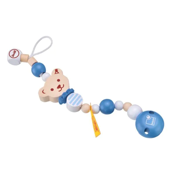 Schmidt Spiele Steiff: Schnullerkette blau, 21 cm Großer Ausverkauf