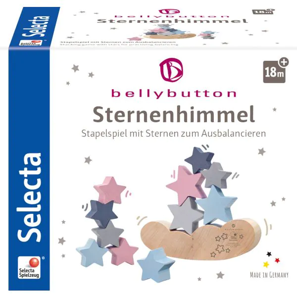 Schmidt Spiele bellybutton: Sternenhimmel, Stapelspielzeug aus Holz Weihnachtsangebot