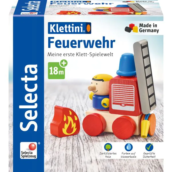 Schmidt Spiele Klettini® Feuerwehr, Klett-Stapelspielzeug Jubiläumsangebot