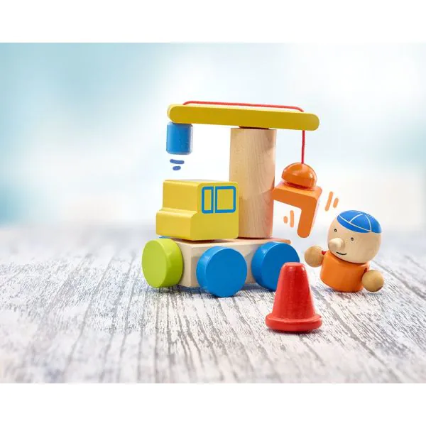 Schmidt Spiele Klettini® Baustelle, Klett-Stapelspielzeug Heißer Verkauf