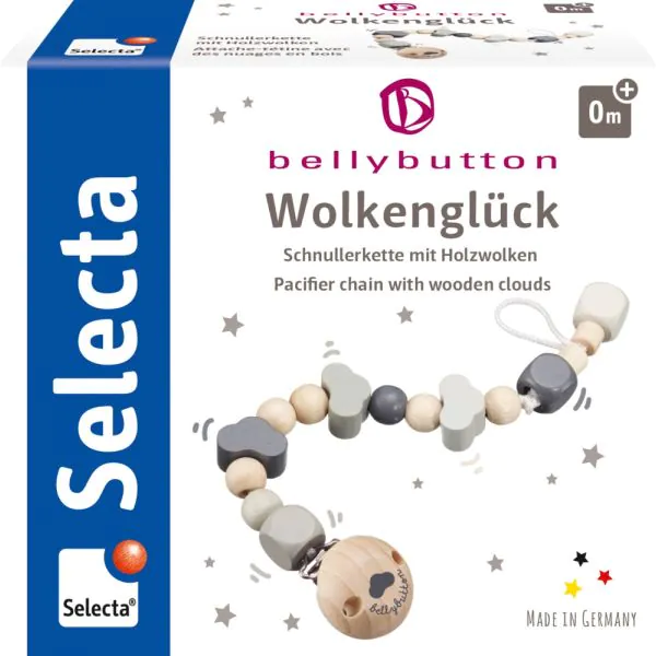 Schmidt Spiele bellybutton: Schnullerkette Wolkenglück Bis zu 60% Rabatt