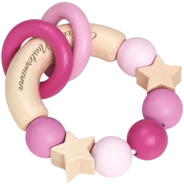 Schmidt Spiele bellybutton: Glücksgriff rosa, Greifling aus Holz, 7,5 cm Discount Store für neue Produkte