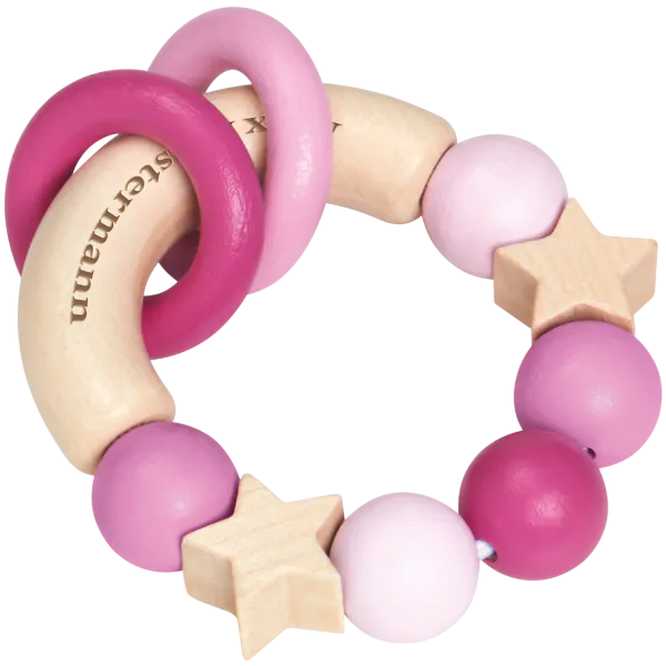 Schmidt Spiele bellybutton: Glücksgriff rosa, Greifling aus Holz, 7,5 cm Discount Store für neue Produkte