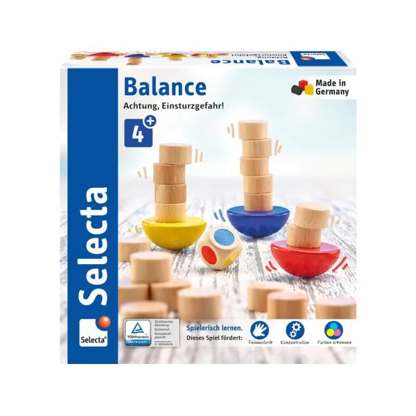 Schmidt Spiele Balance, Würfel- und Stapelspiel aus Holz Super Rabatt